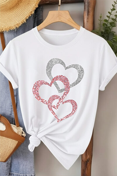 l'eivor Γυναικείο μπλουζάκι με στάμπα Triple Heart Special Design