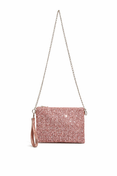 ABAD.HANDMADE Alara çanta renk rose gold omuz askılı elcik tutmalı