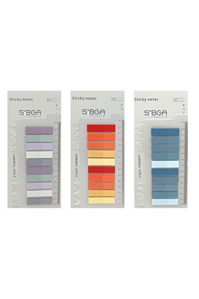 sibga tasarım 3 adet Postit (Mavi Gri Kırmızı Tonlar) Post-it Post It. Kitap ...