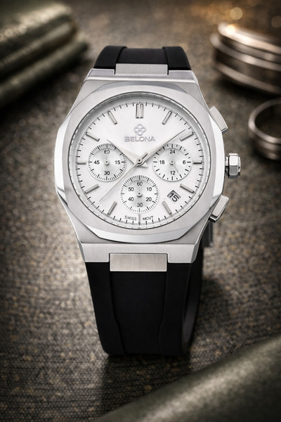 belona Men's Luxury Watch, Made of Stainless Steel, 3Atm Water-Resistant, Com...