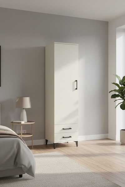 Dienni Hyperion Dolap 4 Raflı 2 Çekmeceli Tek Kapaklı 44x44x195 Aytaşı-Aytaşı