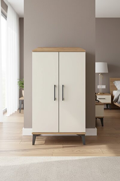 Dienni Hyperion Komodin 2 Kapaklı 60x44x106 Çam-Aytaşı