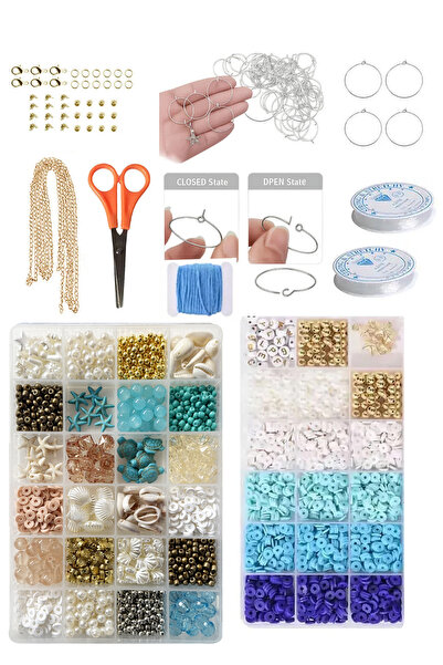 By MO Accessories İleri Seviye Doğal Taş Deniz Yıldızı Deniz Kabuğu Fimo Kum ...