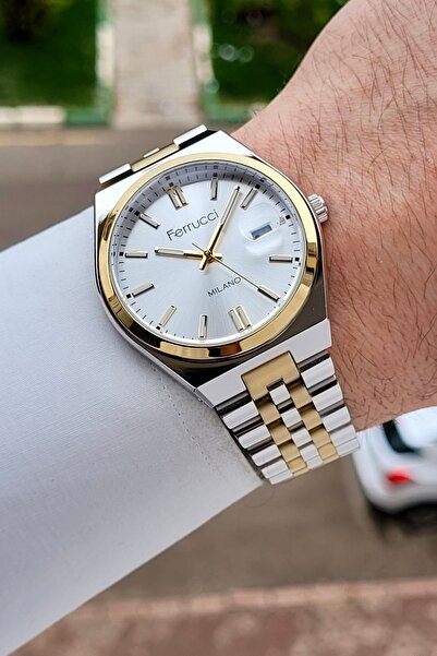 Ferrucci Gold Silver Color 40 mm Men's Wristwatch