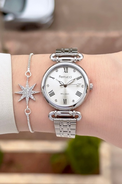 Ferrucci Silver Color Women's Wristwatch