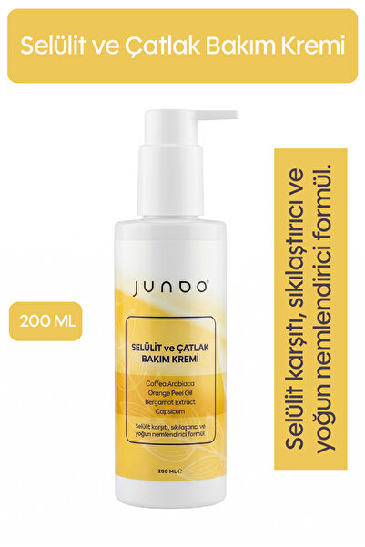 JUNDO Selülit & Çatlak Karşıtı Krem 200ml | Sıkılaştırıcı Vücut Şekillendiric...