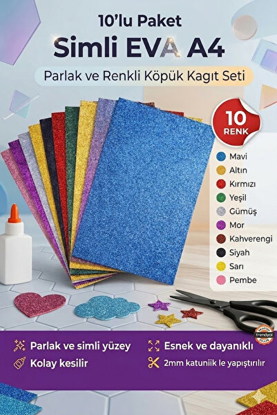 Ticon 10 Renk Simli Eva Paket