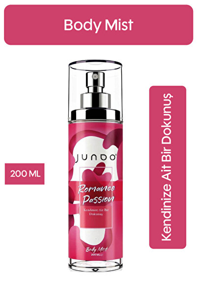 JUNDO Body Mist Romance & Passion 200ml | Vanilya + Meyveli Çiçekler | Tatlı ...