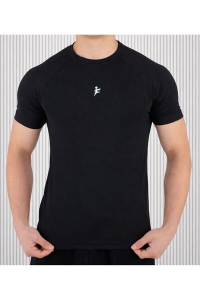 FIGHTR Erkek Compression Spor Tişört Slim Fit Fitness Gym Antrenman Üstü