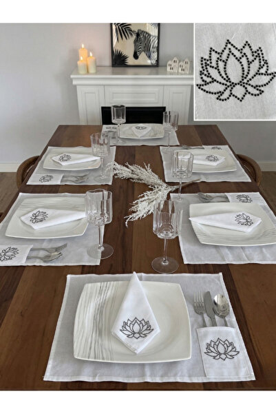 Menar Tasarım Σετ σερβίτσιο για 6 άτομα Αμερικανικό σετ σερβίτσιο Υφασμάτινη ...