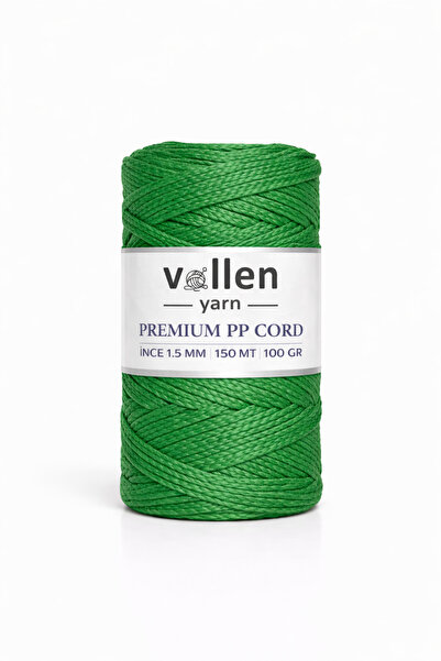 vollen yarn 1,5mm-150mt Πολυεστερικό νήμα μακραμέ, νήμα Supla, νήμα τσάντας, ...