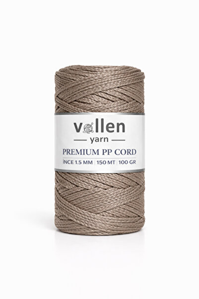 vollen yarn 1.5mm-150mt Polyester Makrome Ipi, Supla Ipi, Çanta Ipi, Bileklik...