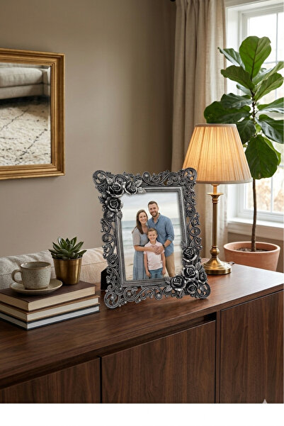 Hanlar Home Dekoratif Gül Motifli Gülşah Çerçeve 15x20 cm