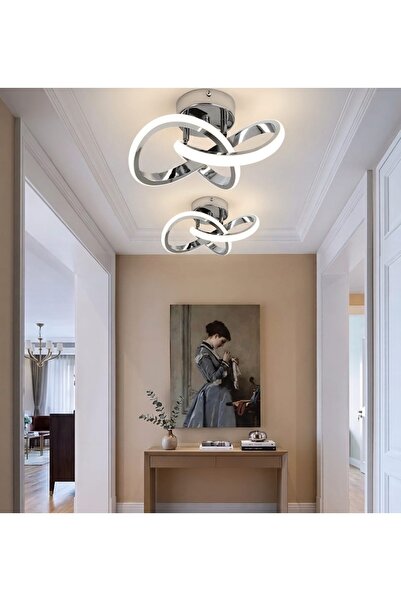 Lzy Avize Store 3 Renk Yanma Özellikli Kar Çiçeği Krom Avize Salon Mutfak Çoc...