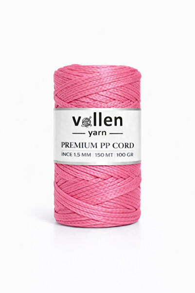 vollen yarn 1,5mm-150mt Πολυεστερικό νήμα μακραμέ, νήμα Supla, νήμα τσάντας, ...