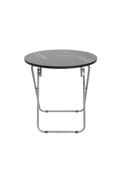 FOXMAG24 Round folding table with MDF top, dimensions 60x65cm, black