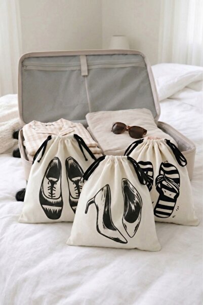 Paris Home Luggage Organizer Set of 3 – Slippers / Women's Shoes / Hair Dryer