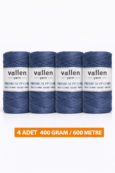 vollen yarn 600m Πολυεστερικό νήμα μακραμέ, νήμα Supla, νήμα τσάντας, νήμα βρ...