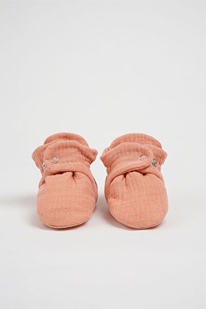 BabyZilla Organik Pamuk Müslin Bebek Patiği, Yenidoğan Yazlık Panduf