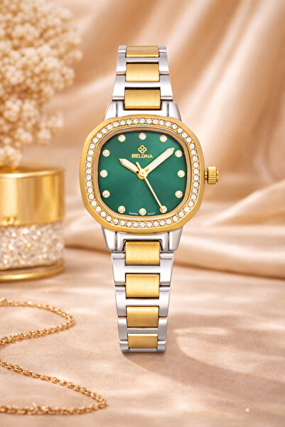 belona Luxury Women's Waterproof Stainless Steel Watch, Premium Gift Box Edition