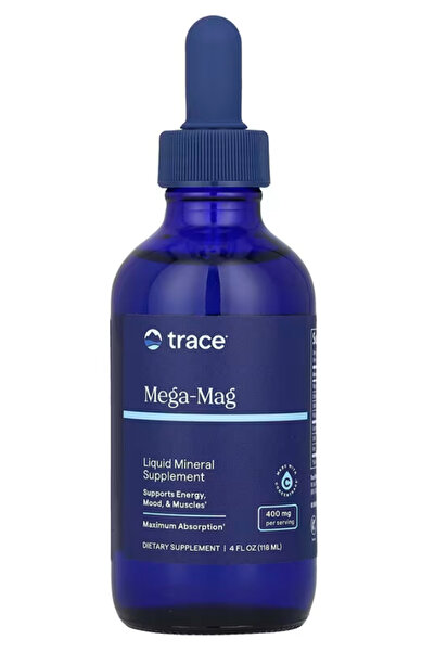 Trace Minerals Mega-Mag - Liquid Magnesium Supplement for Vitality & Energy S...
