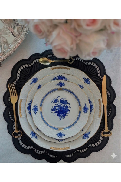 İNCİ ÇEYİZ 1 Piece of Faux Leather with Double-Sided Use and Embroidered Deta...