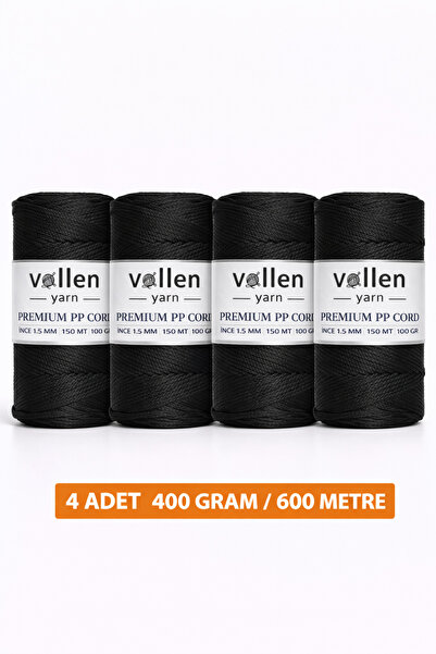 vollen yarn 600m Polyester Makrome Ipi, Supla Ipi, Çanta Ipi, Bileklik Ipi,ma...