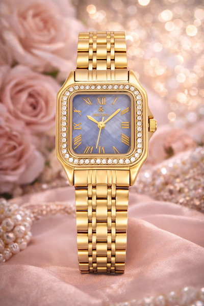 belona Luxury Women's Waterproof Stainless Steel Watch, Premium Gift Box Edition