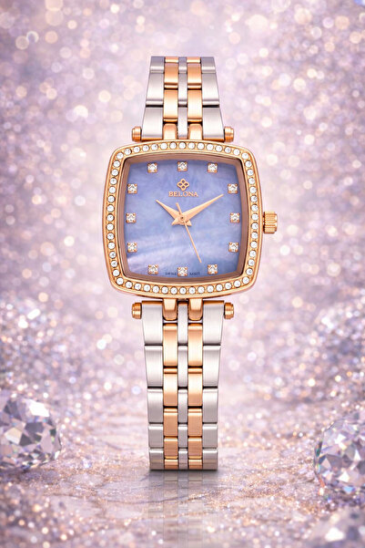 belona Luxury Women's Waterproof Stainless Steel Watch, Premium Gift Box Edition