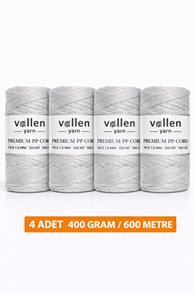 vollen yarn 600m Polyester Makrome Ipi, Supla Ipi, Çanta Ipi, Bileklik Ipi,ma...