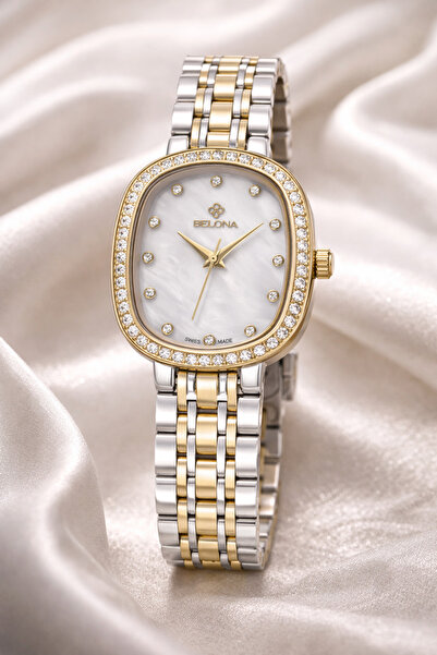 belona Luxury Women's Waterproof Stainless Steel Watch, Premium Gift Box Edition