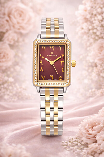 belona Luxury Women's Waterproof Stainless Steel Watch, Premium Gift Box Edition