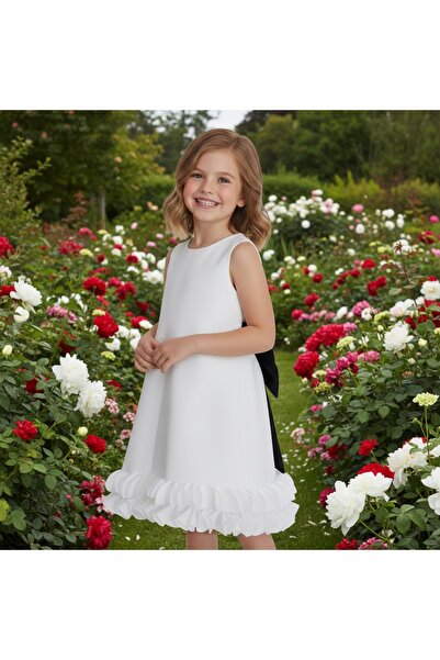 milay's life home collections Βραδινό φόρεμα για κορίτσια με λεπτομέρεια φιόγ...