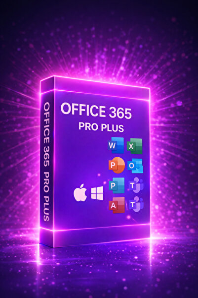MICROSOFT Office 365 Pro Plus 2026 Sürüm- 5 Cihaz Kullanım Windows, Ipad,Tabl...
