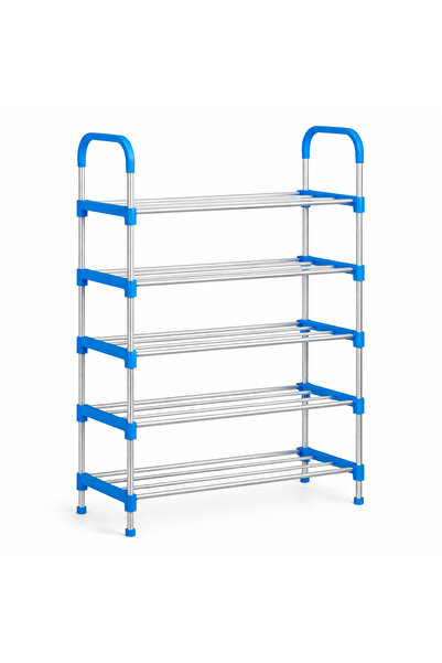 Generic منظم أحذية متعدد الطبقات 5 رفوف – رف تخزين أحذية موفر للمساحة سهل الت...