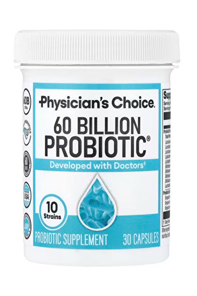 Physician's Choice Probiotics 60 Billion CFU - 10 Strains + Organic Prebiotic...