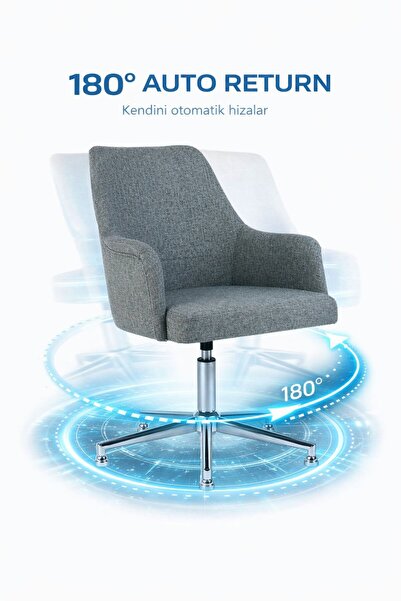 HAUSEBOX Silinebilir Keten Kumaş - Sabit Ayak Bekleme Koltuğu & Çalışma Sanda...