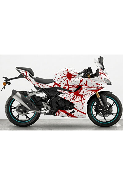 KAPLAMA MERKEZİ srk125 r kanlı beyaz parcalı kaplama folyo stıcker