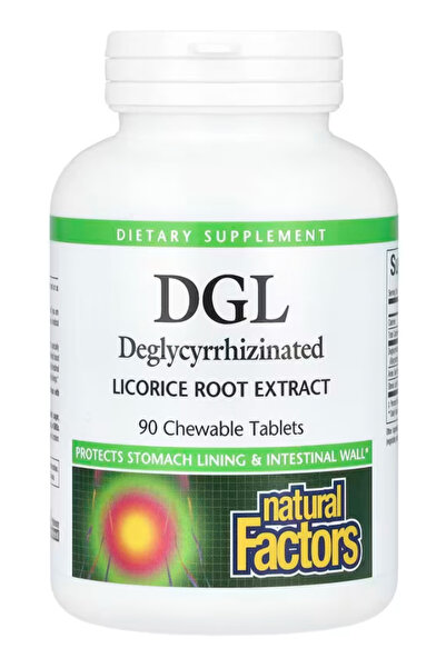 Natural Factors DGL Chewable - Digestive Support Supplement with Licorice Roo...