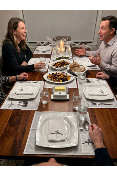 Menar Tasarım Σετ σερβίτσιο για 6 άτομα Αμερικανικό σετ σερβίτσιο Υφασμάτινη ...