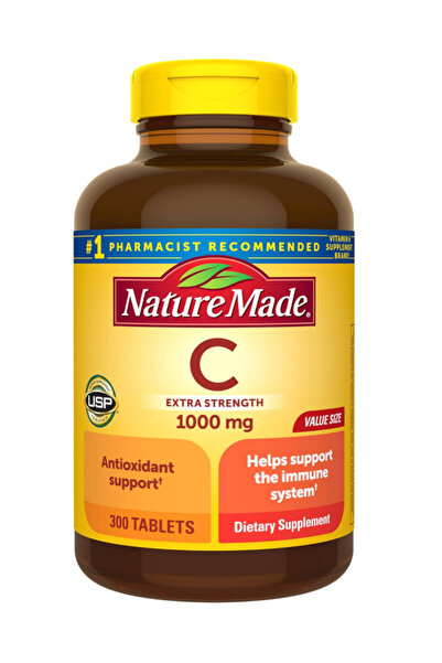 Nature Made Vitamin C 1000 mg Extra Strength, Supplement for Immune Support, ...