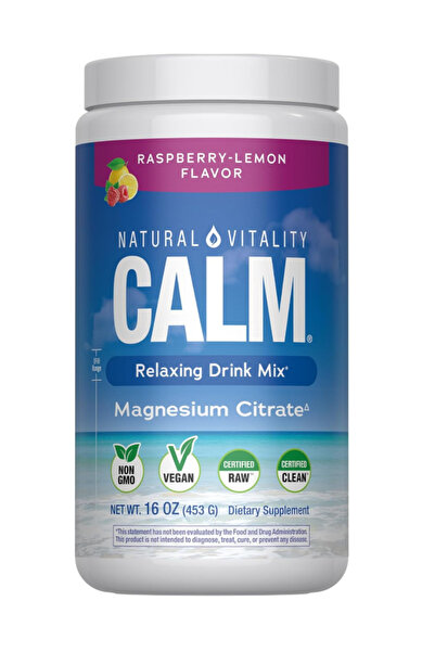Natural Vitality Calm, Magnesium Citrate Supplement, Anti-Stress Drink Mix Po...