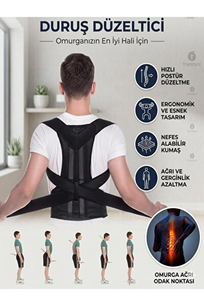 Ankaflex Medikal Dik Duruş Korsesi Duruş Bozukluğu Için Korse Sırt Düzleştiri...