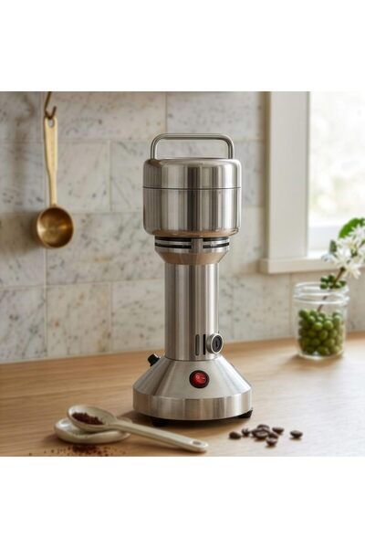 TOSCANA U مطحنة قهوة كهربائية ستانلس ستيل متعددة الوظائف بسعة 150 غرام 950 وات