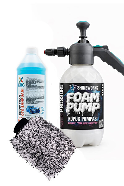MK SHINEWORKS Snow Foam Köpüklü Oto Yıkama Seti (3’lü Set)