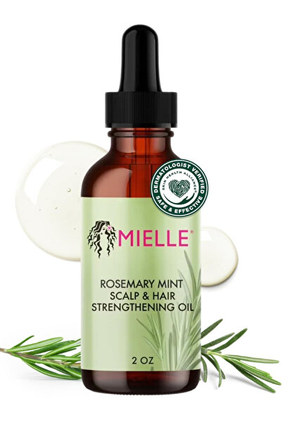 mielle organics Rosemary & Mint Hair Oil, Split Ends & Dry Scalp Treatment - ...
