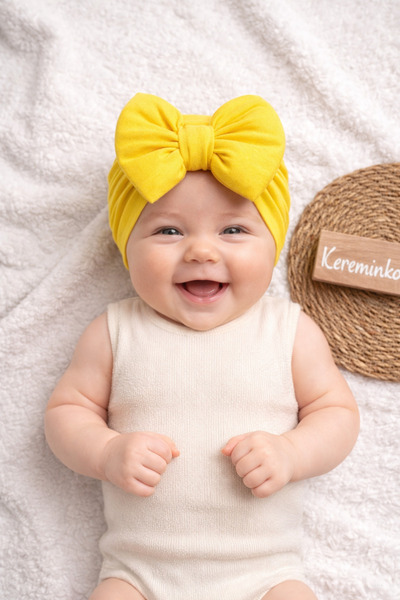 Kereminko Bebek طقم عظام أصفر مكون من قطن قطع للفتيات الصغيرات والأطفال