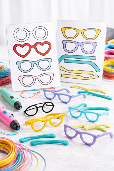 hamzam 3d Kalem Gözlük Yapım Şablonu