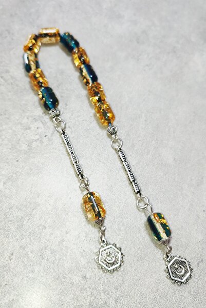 ŞAHBEY TESBİH سبحة زازا من العنبر المطلي بالذهب