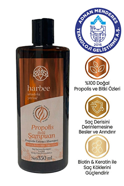 Propolisli Şampuan - Besleyici Onarıcı Canlandırıcı Doğal 350ml